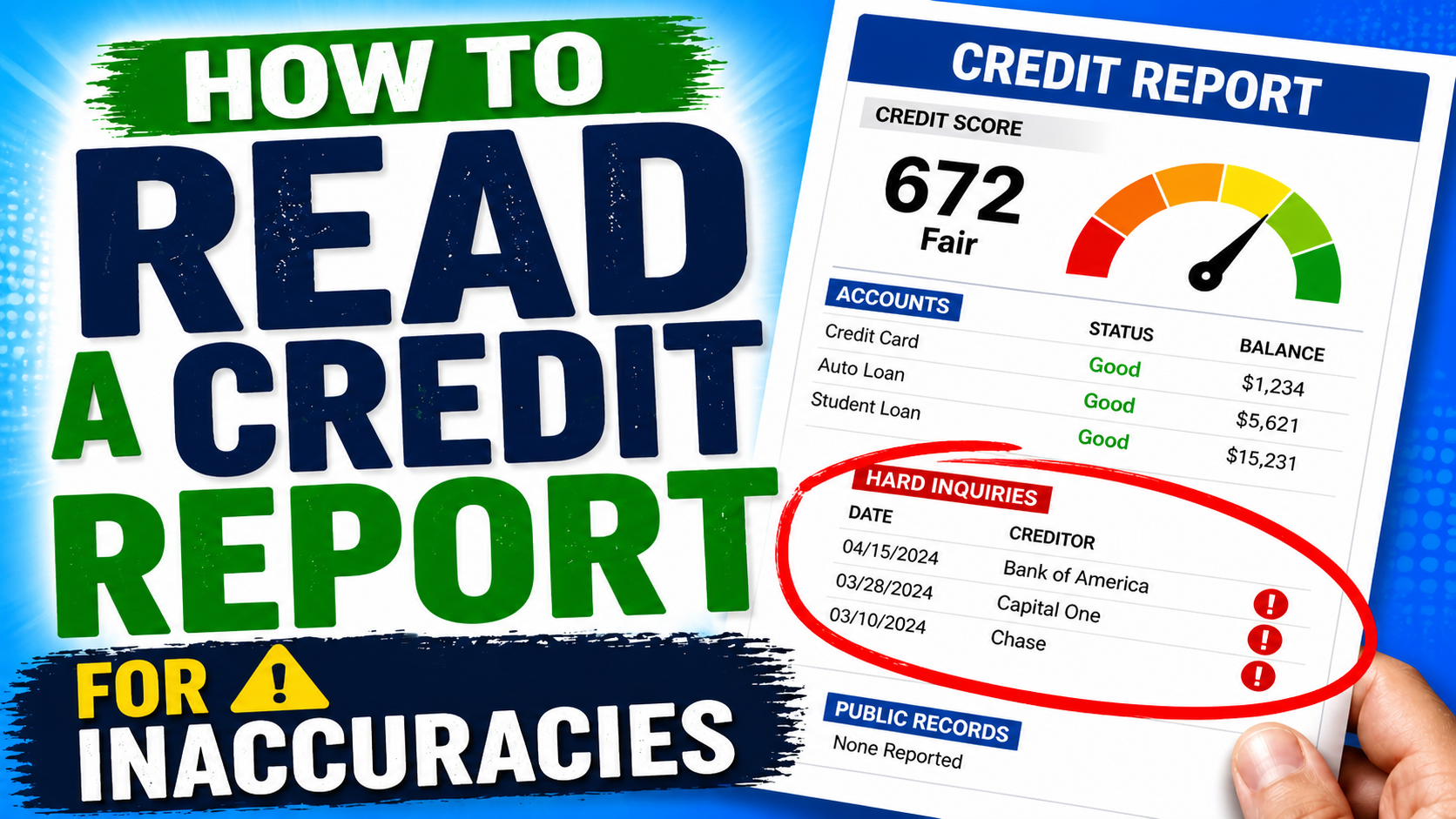 How To Read A Credit Report